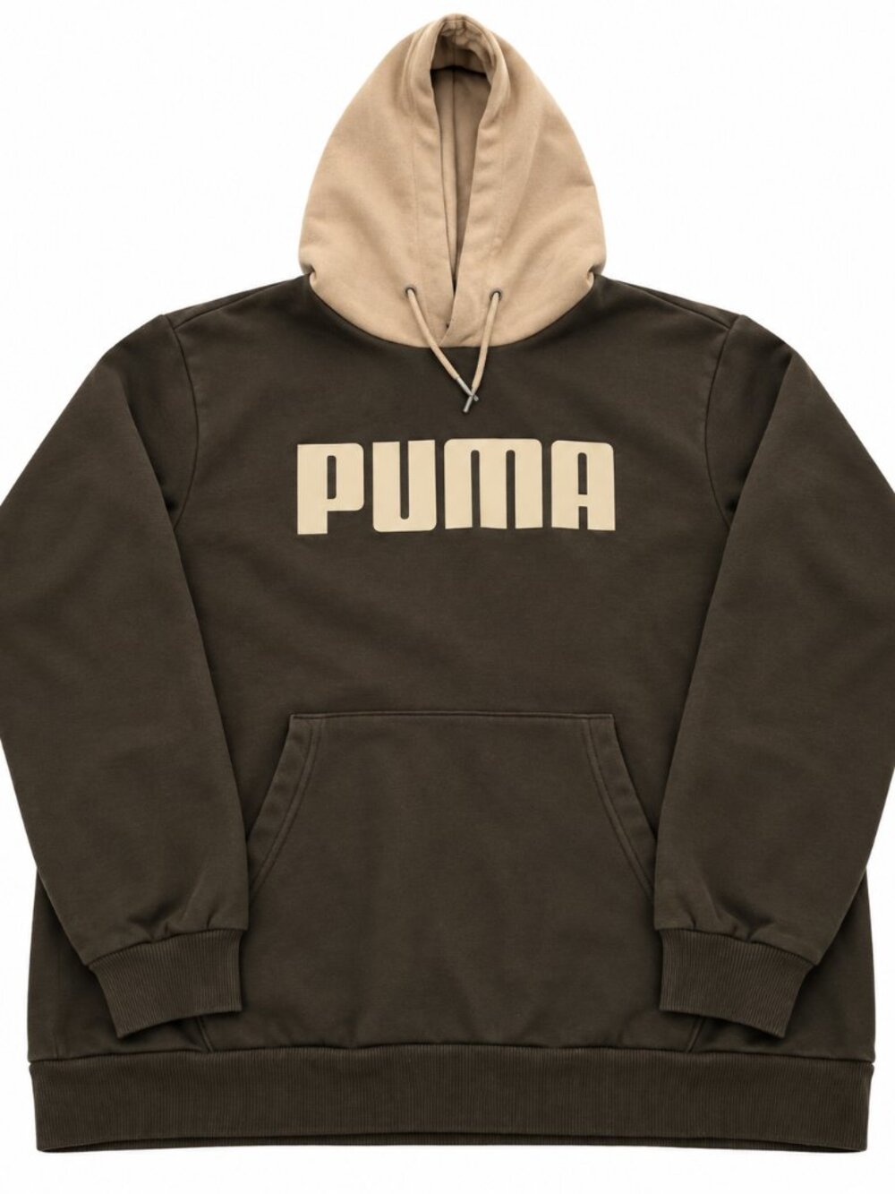 PUMA Men's Colorblock Pullover Hoodies - Large